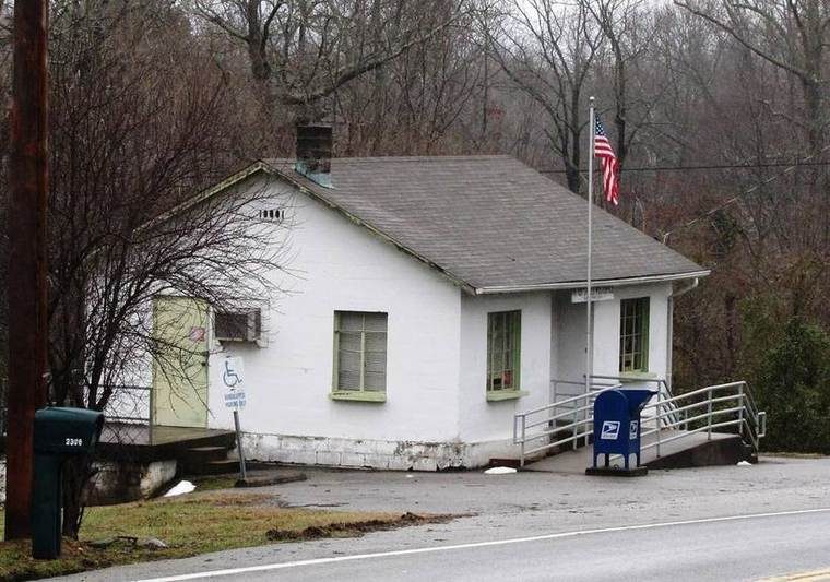 The post office building in Alpine, Overton County, TN, historically tied to the Alpine Institute