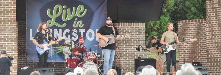 band playing on stage
