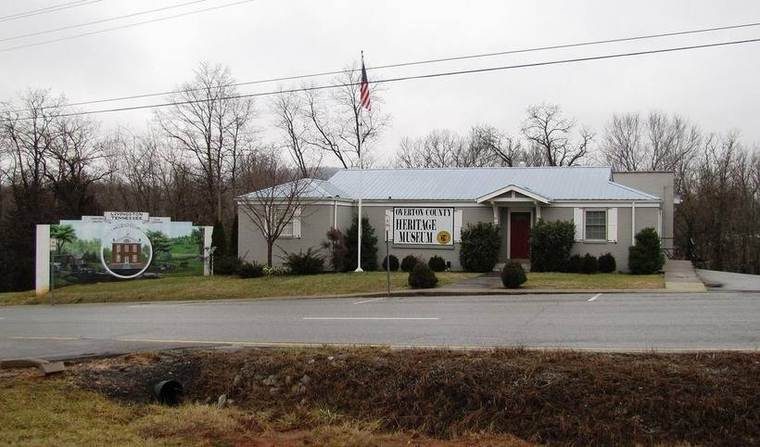 The exterior of the Overton County Heritage Museum building in downtown Livingston.