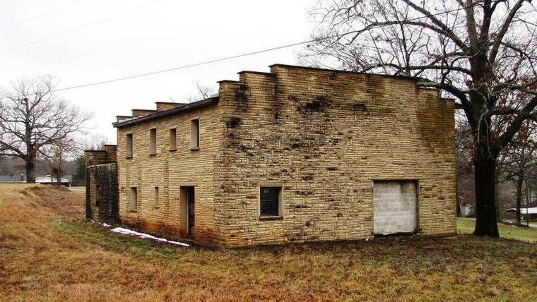 The former woodshop building on the historic Alpine Institute campus, Alpine, Overton County, TN